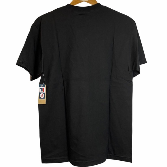 Fila Logo Orange White Black Crew Neck Short Sleeve Tee Shirt Medium M - Picture 2 of 9